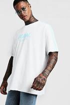Boohoo Man Oversized T-shirt With Side Stripes