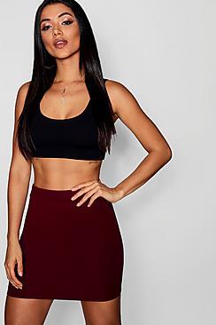Boohoo Crepe Micro Mini Skirt
