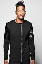 Boohoo Asymetric Biker Jumper With Zip Front
