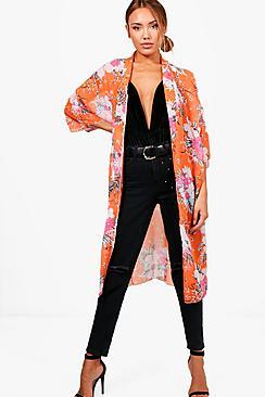 Boohoo Georgia Tropical Kimono