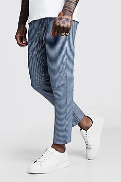 Boohoo Mini Gingham Smart Cropped Jogger