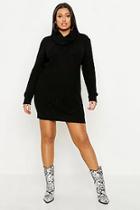 Boohoo Plus Oversized Cowl Neck Sweater Dress