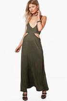 Boohoo Petite Milly Cut Out Strappy Maxi Dress