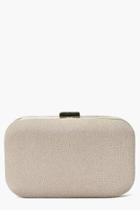 Boohoo Emma Glitter Shimmer Box Clutch Bag Gold