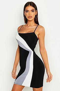 Boohoo Double Panelled Strappy Mini Dress