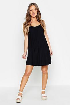 Boohoo Petite Basic Swing Dress