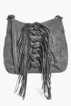 Boohoo Mia Tassel Shoulder Day Bag Grey