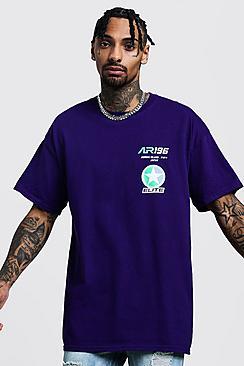 Boohoo Oversized Race Design Graphic T-shirt