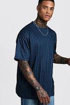 Boohoo Oversized Pinstripe T-shirt