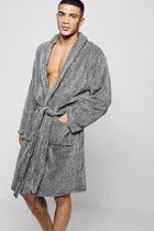 Boohoo Two Tone Shawl Collar Robe