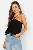 Boohoo Woven Lace Insert Swing Cami