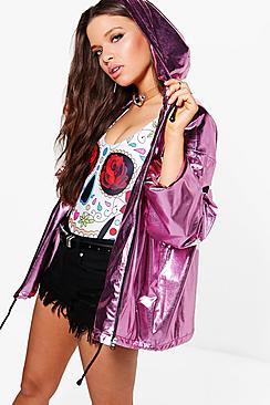 Boohoo Madison Metallic Bomber Jacket