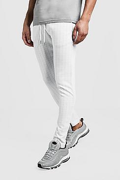 Boohoo Jacquard Stripe Man Joggers