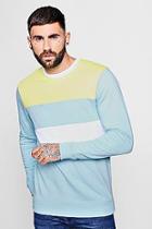 Boohoo Pastel Colour Block Sweatshirt
