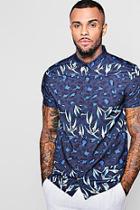 Boohoo Print Mix Short Sleeve Shirt