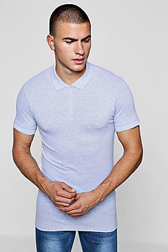 Boohoo Short Sleeve Muscle Fit Man Signature Polo