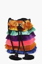 Boohoo Molly Multi Colour Fringe Duffle