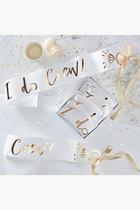 Boohoo I Do Crew Sash 6 Pack
