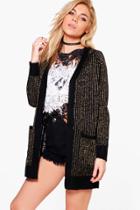 Boohoo Imogen Open Front Cardigan Black