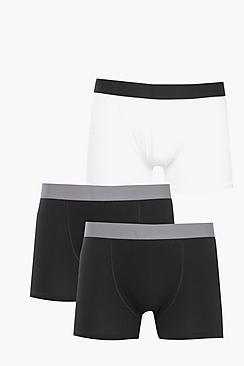 Boohoo 3 Pack Mixed Boxer Shorts