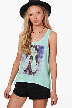 Boohoo Julia Print Vest