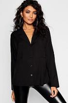 Boohoo Long Sleeve Revere Collar Shirt