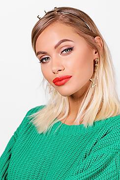 Boohoo Ivy Elf Slogan Metal Headband