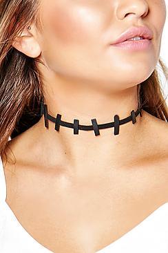 Boohoo Halloween Lexi Stitches Choker