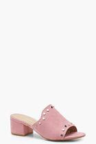 Boohoo Wide Fit Studded Mules
