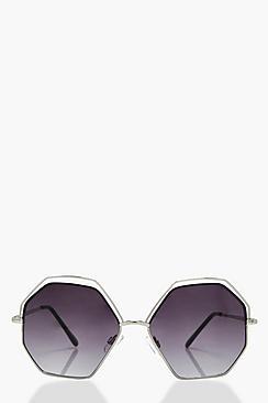 Boohoo Holly Multi Edge Frame Sunglasses