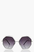 Boohoo Holly Multi Edge Frame Sunglasses