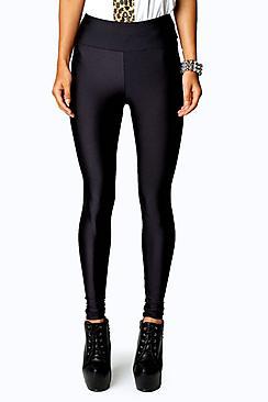 Boohoo Petite Katie High Shine Waisted Disco Pants