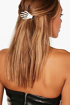 Boohoo Ivy Skeleton Hand Hair Clips 2 Pack
