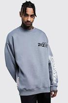 Boohoo Paradise 2019 Sleeve Print Sweatshirt