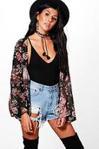 Boohoo Abigail Printed Kimono