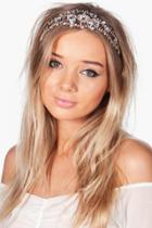 Boohoo Kara Bridal Ribbon Tie Head Piece Multi