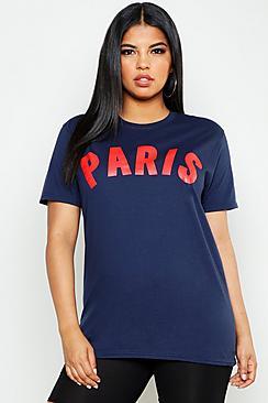 Boohoo Plus Slogan T-shirt