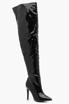 Boohoo Frankie Hi Shine Thigh High Boot