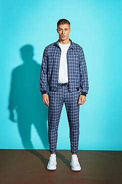 Boohoo Jaspe Check Harrington Jacket