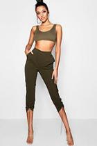 Boohoo Lexi Cargo Style Drawcord Trousers