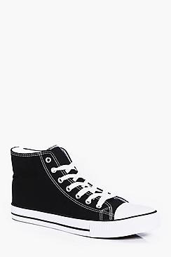Boohoo High Top Canvas Plimsol