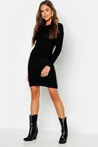 Boohoo Cable Knit Sweater Dress