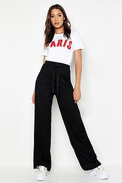 Boohoo Tall Jumbo Mb Belted Trouser