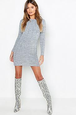 Boohoo Cable Knit Midi Dress