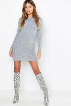 Boohoo Cable Knit Midi Dress