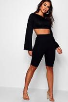 Boohoo Fiona Off The Shoulder Cycling Short Co-ord Set