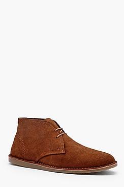 Boohoo Gum Sole Real Suede Desert Boot