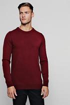 Boohoo Fine Gage Regular Crew Neck Jumper