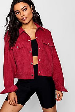 Boohoo Oversize Cord Trucker Jacket