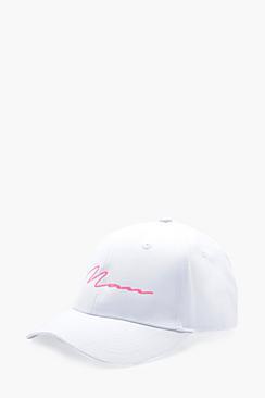 Boohoo Neon Embroidered Man Cap